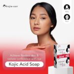 Kojie San Skin Brightening Soap - Original Kojic Acid that Reduces Dark Spots, Hyperpigmentation, & Scars with Exfoliating Soap Net Included - 65g x 2 Bars - Image 3