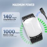 Bluetooth Heart Rate Monitor Armband, 140 Hour Battery Life, Highly Elastic and Breathable, 5ATM Waterproof, Ant+, Use for Fitness, Running, Sleep, and More（5.9-14.57 inches） - Image 3