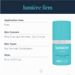 NEOCUTIS Lumiere Firm - Illuminating and Tightening, Anti-Aging Eye Cream - Brighten, Hydrate, and Soothe - for Dark Circles, Puffiness, and Wrinkle Prevention - Travel-Friendly - 15 ml / 0.5 fl oz - Image 4