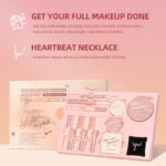 All-in-One Makeup Gift Set for Women & Teens, Complete Cosmetic Kit with Lip Gloss, Lip Balm, Eyeshadow, Blush, Highlighter, Face Powder, Mascara, Eyeliner & Necklace - Image 4