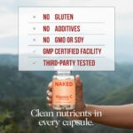 NAKED Vitamin C - 500mg Ascorbic Acid Capsules with Citrus Bioflavonoids - Daily Antioxidant and Immune Support* Made in USA - Vegan, Non-GMO - 90 Capsules - Image 3