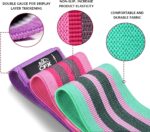 CFX Resistance Bands Set, Exercise Bands with Non-Slip Design for HIPS & Glutes, 3 Levels Workout Bands for Women and Men, Booty Bands for Home Fitness, Yoga, Pilates - Image 4