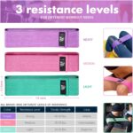 CFX Resistance Bands Set, Exercise Bands with Non-Slip Design for HIPS & Glutes, 3 Levels Workout Bands for Women and Men, Booty Bands for Home Fitness, Yoga, Pilates - Image 5