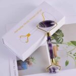 Jade Roller, Face Roller, Facial Beauty Roller Skin Care Tools, Quartz Massager for Face, Eyes, Neck, Body Muscle Relaxing and Relieve Fine Lines and Wrinkles (Purple) - Image 6