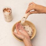 A LA MAISON Epsom Salt Bath Soak – White Tea & Rose – Muscle Relief Bath Soak with Magnesium – Relaxing Bath Salt – 20 oz – Amber Collection - Image 4