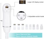 Diamond Microdermabrasion Machine Professional Blackhead Remover Vacuum Upgraded Facial Pore Cleaner Electric USB with 8 Probes Blackhead Remover Skincare Tool - Image 3