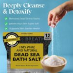 Aromasong Dead Sea Bath Salt - 100% Pure & Natural Dead Sea Salts for Soaking Fine Grain 5 LB - Bulk Resealable Pack - Used for Body wash Scrub - Soak for Women & Men. - Image 3