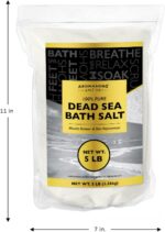 Aromasong Dead Sea Bath Salt - 100% Pure & Natural Dead Sea Salts for Soaking Fine Grain 5 LB - Bulk Resealable Pack - Used for Body wash Scrub - Soak for Women & Men. - Image 4