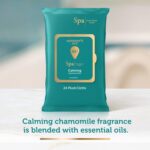 Summer's Eve Spa Calming Chamomile Feminine Wipes, 100% Plant Based*, pH balanced Plush Cloths, 24 Count - Image 4
