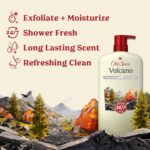 Old Spice Cleansing Body Wash for Men, 24/7 Shower Fresh with Lasting Scent, Exfoliate & Moisture, Gentle on Skin, Vitamin B3, Volcano with Dark Cedar + Amber Scent, 30 oz - Image 3