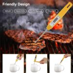Akozon Digital Food Thermometer Automatic Calibration Pen High Accuracy Electronic Pocket Thermometer Yellow Home and Family Appliance and Decor - Image 5