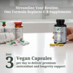 ResilienZ-12 Healthy Aging & Cellular Health – 12-in-1 Longevity Antioxidant Complex w/Meriva Curcumin Phytosome, Sulforaphane, CoQ10, EGCG, Resveratrol, Quercetin, Tocotrienols & Astaxanthin - Image 6