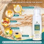 Natural Hair Growth Oil Spray: Natural Formula with Batana, Castor and Rosemary Oil, Rice Water, and Biotin for Women and Men - Image 3