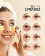 24k Gold Under Eye Patches (15 Pairs), eye mask, Collagen Skin Care Products, Eye Patches for Puffy Eyes, eye masks for dark circles and puffiness - Image 5