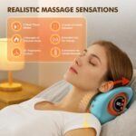 Neck Massager 2026 Portable Neck Traction Device, Cervical with Heating & Vibration–Relieve Muscle Tension,4-in-1neck Customizable Massage Modes with Wireless Remote Control - Image 4