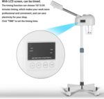 Stand Ozone Professional Facial Steamer with Digital Display, Adjustable Height & Rolling Base, Timer Function, 360° Rotatable Nozzle, Hot Mist Function, Use for Home, Salon SPA (White) - Image 5