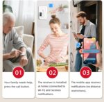 CallToU Wi-Fi Wireless Caregiver Pager Call Button for Elderly at Home, APP Emergency Alert for Seniors, Patients, and The Disabled - Image 3