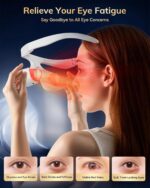 Under Eye Red Light Therapy Device, Red Light Therapy Glasses for Eyes 630±10nm,Red Light Eye Mask for The Treatment of Eye Bags,Dark Circles,Puffiness periorbital for Treating - Image 4
