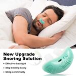 Electric Anti Snoring Devices, Mini Machine, Airing Micro for Travel, Sleep Apnea Devices, Snoring Solution for Men and Women, Suitable for All Nose Shapes Mint Green - Image 3