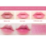 BONNIE CHOICE 6 Pcs Crystal Flower Jelly Lipstick Set, Temperature Change Moisturizer Long Lasting Flower Lip Stick Nutritious Lip Balm Magic Color Change Lip Gloss Makeup - Image 4