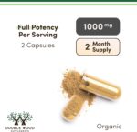 Organic Lions Mane Mushroom Capsules (120 Count), for Focus Support and Immune Health, Third Party Tested and Grown in The USA - by Double Wood - Image 4