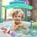 Bath Bombs for Kids with Dragon Toys Inside, Easter Basket Stuffers for Toddlers, Sanyi Dinosaur Toys Gifts for Kids 3-7, Dino Egg Fillers Bubble Bath Birthday Gifts for Boys Girls - Image 7