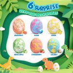 Bath Bombs for Kids with Dragon Toys Inside, Easter Basket Stuffers for Toddlers, Sanyi Dinosaur Toys Gifts for Kids 3-7, Dino Egg Fillers Bubble Bath Birthday Gifts for Boys Girls - Image 8