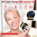 Microcurrent Multifunctional Facial Device, Smart Photon Micro-Current Device Electric Face Lift Light Therapy Skin Care Beauty Machine - Image 3