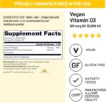 NatureWise Vegan Vitamin D3 5000iu (125 mcg) D3 from Lichen - Supports Immune, Muscle, Bone Health - High Absorption with Organic Cold-Pressed Olive Oil - Non-GMO - 60 Softgels[2-Month Supply] - Image 5