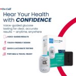 Blood Glucose Monitor Meter by On-Call Express Voice, Bilingual (English/Spanish) Guidance, 300 Test Storage, Large Display, Accurate Diabetic Blood Sugar Results in Seconds, Travel Case - Image 3