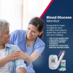 Blood Glucose Monitor Meter by On-Call Express Voice, Bilingual (English/Spanish) Guidance, 300 Test Storage, Large Display, Accurate Diabetic Blood Sugar Results in Seconds, Travel Case - Image 4