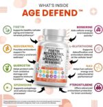 Clean Nutraceuticals Fisetin Quercetin Resveratrol with Spermidine Wheat Germ Extract - Health Supplement for Adults Longevity with Berberine, Collagen, Rhodiola, Apigenin - Image 4