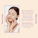 MISSHA Time Revolution Night Repair Ampoule Cream (5th Gen) 1.69 Fl Oz - Triple Fermented Deep-Sleep Night Cream - Overnight Care for Enhanced Radiance, Korean Skincare - Image 5