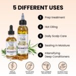 The Mane Attraction Extra Strength Rosemary + Fenugreek Herbal Hair Growth Oil | Infused With Castor Oil for ALL Hair Types - Image 5