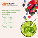 310 Nutrition Organic Superfood Greens Powder – Super Green Powder Supplement with Daily Greens Spirulina, Vegetable Enzymes & Antioxidants – Immunity Boost – Mixed Berry, 30 Servings - Image 3