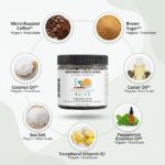 Coffee Body Scrub for Face & Body – Exfoliating Sugar Scrub for Smooth Skin – Deep Cleansing Facial & Body Exfoliator for Women & Men – 4 oz - Image 3