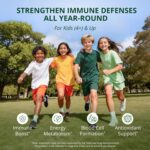 NuBest Immune Gummies | Kids Immune Booster with Iron, Zinc, Vitamins C, D2, A, and B-Complex | for Ages 4+ | Raspberry Flavor | 60 Gummies - Image 4