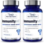 1MD Nutrition ImmunityMD - Immune Health Probiotic | Potent, Doctor-Selected Probiotic Strains with Prebiotic - Promote Overall Immune System Strength, Reduce Everyday Stress | 60 Capsules (2 Pack) - Image 2