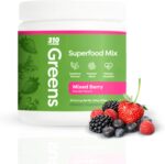 310 Nutrition Organic Superfood Greens Powder – Super Green Powder Supplement with Daily Greens Spirulina, Vegetable Enzymes & Antioxidants – Immunity Boost – Mixed Berry, 30 Servings - Image 2
