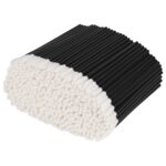 500PCS Lip Wands Applicators Disposable - Vaincre Lip Brush, Lipstick Lint Free Brush Makeup Gloss Wands, Makeup Applicator Beauty Tool Kits Black - Image 2