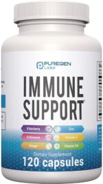 6 in 1 Immune Support 120 Capsules with Powerful Blend of Elderberry, Echinacea, Ginger, Vitamin C 650mg, Vitamin D3 5000 IU & Zinc Picolinate 30mg- Immune Booster Supplement for Adults and Kids - Image 2