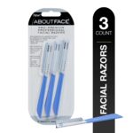 About Face Pro-Premium Facial Razors - 3 Beauty Groomers for Hair Removal, Ideal for Shaving, Exfoliating, Dermaplaning and Brow Shaping, Japanese Stainless Steel Gently Removes Facial Hair - Image 2