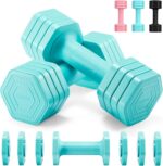 Adjustable Dumbbell Set, 4 in 1 Free Weights Dumbbells Set for Women, Weights for Women at Home, 2lb 3lb 4lb 5lb with TPU Soft Rubber Handle for Home Gym Exercise Training - Image 2