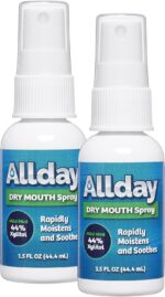 Allday Dry Mouth Spray - Maximum Strength Xylitol, Fast Acting, Non-Acidic (Pack of 2) - Image 2