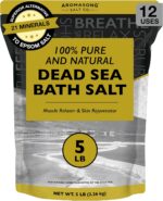 Aromasong Dead Sea Bath Salt - 100% Pure & Natural Dead Sea Salts for Soaking Fine Grain 5 LB - Bulk Resealable Pack - Used for Body wash Scrub - Soak for Women & Men. - Image 2