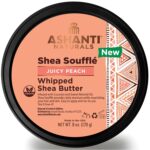 Ashanti Naturals Scented Whipped Shea Butter for Skin | African Body Butter for Women w/Coconut, Almond Oil (Juicy Peach Souffle, 8 oz) - Image 2