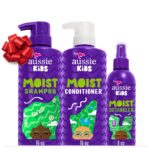 Aussie Kids Hair Care Bundle Set Including: Shampoo (16 Fl Oz), Conditioner (16 Fl Oz) & Detangler Spray (8 Fl Oz), Paraben- Freem Sulfate-Free, Dye-Free, Cruelty-Free, Tangle-Free Styling - Image 2