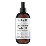 BARE BOTANICS 8 oz Moisturizing Unscented Body Oil - 100% Pure & Natural for Skin & Nails - Perfect for Moisturization - Vegan, Cruelty Free & Naturally Scented Hair Oil - Image 2