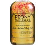 BEAUTE DE PROVENCE Peony Multi-Use Oil for Face, Body and Hair - Organic Blend of Apricot, Vitamin E Sweet Almond Oil for Dry Skin, Rose Petals & Bergamot Essential Oil - 4 Fl Oz - Image 2