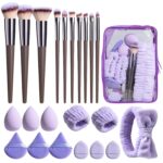BS-MALL Makeup Brushes Set 23 Pcs with Finger Sponge – Essential Tools,travel set - Image 2